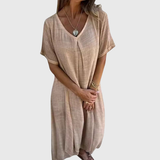 Nelle | Elegant Lightweight V-Neck Dress