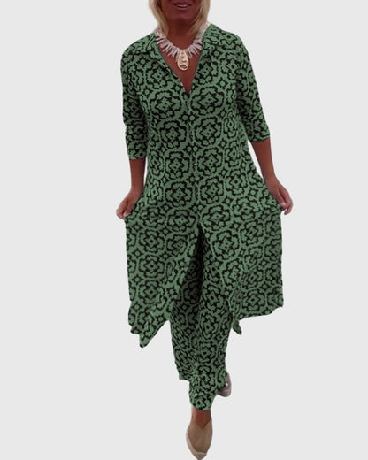 Sanne | Elegant Vintage Two-Piece Set