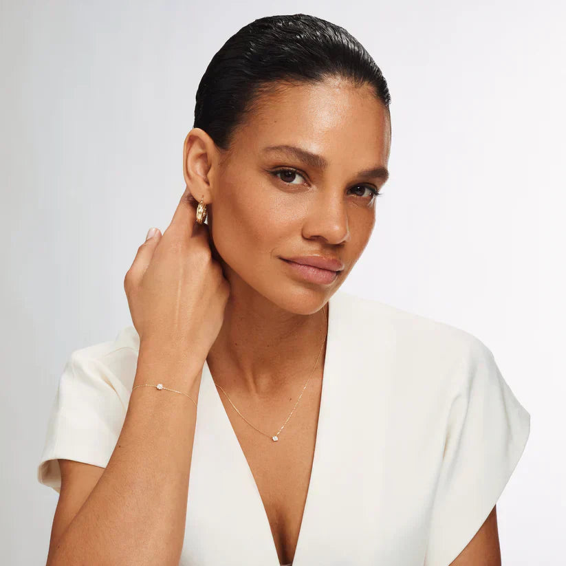 Ria | Bracelet with Moissanite Stones in 14k Gold