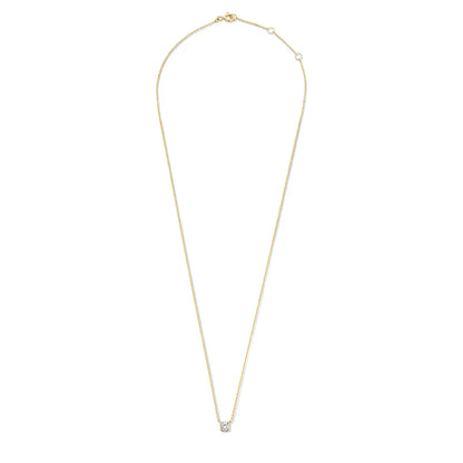 Christina | Moissanite Stone Necklace 14k Gold
