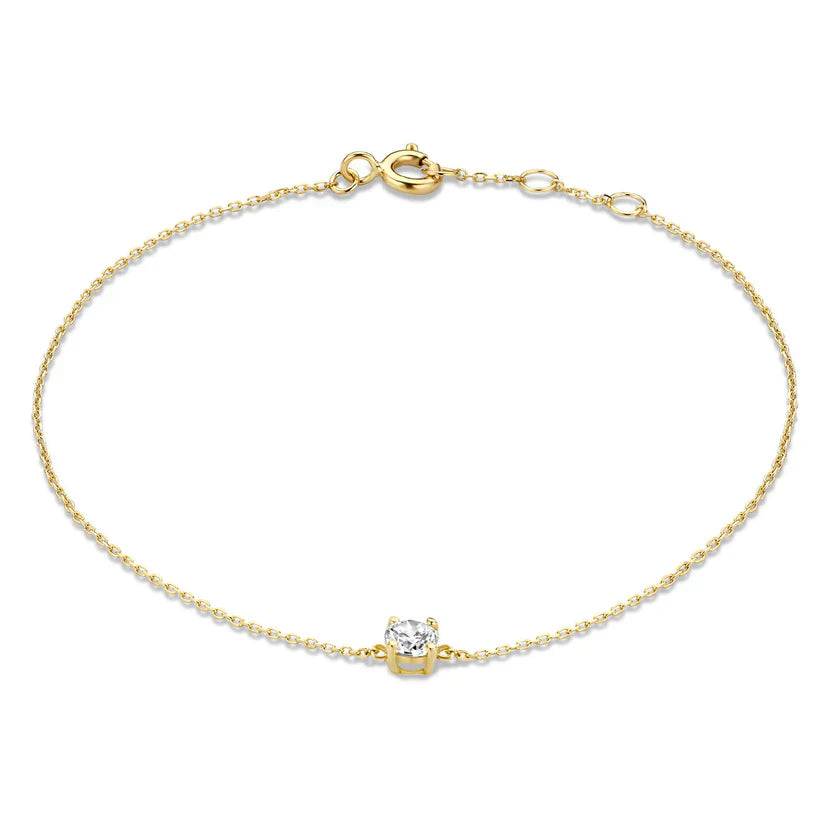 Ria | Bracelet with Moissanite Stones in 14k Gold