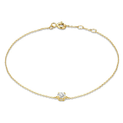 Ria | Bracelet with Moissanite Stones in 14k Gold