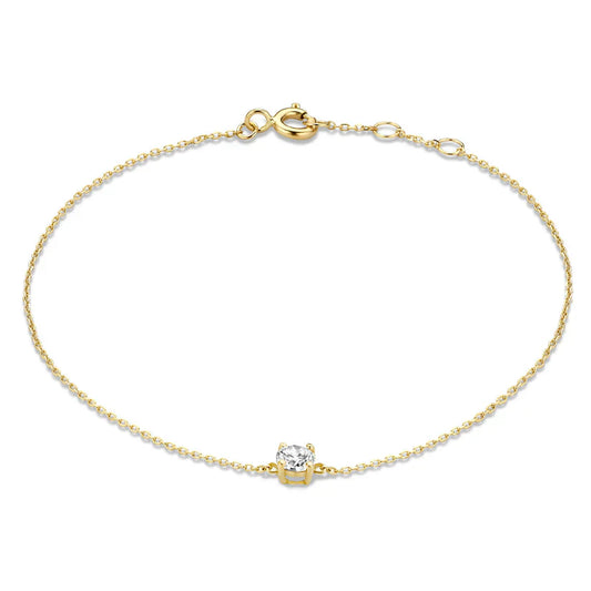 Ria | Bracelet with Moissanite Stones in 14k Gold
