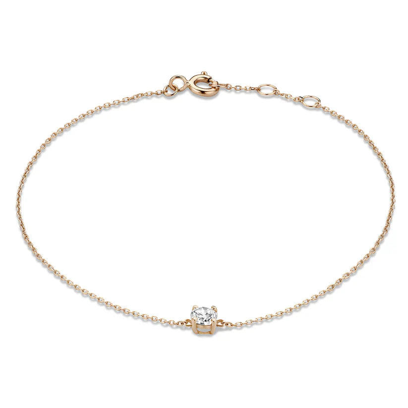 Ria | Bracelet with Moissanite Stones in 14k Gold