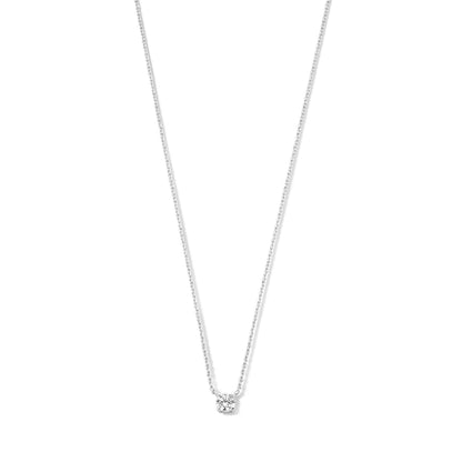 Christina | Moissanite Stone Necklace 14k Gold