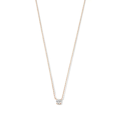 Christina | Moissanite Stone Necklace 14k Gold