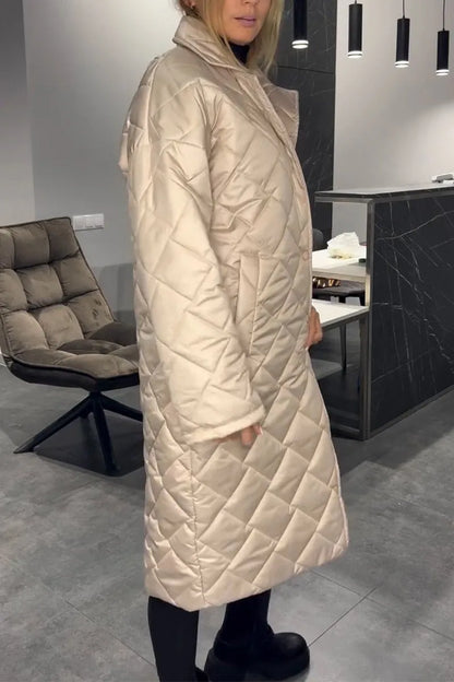 Kendall | Quilted Mid-Length Coat