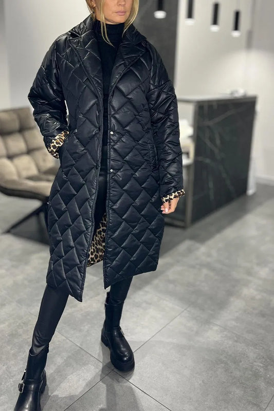 Kendall | Quilted Mid-Length Coat