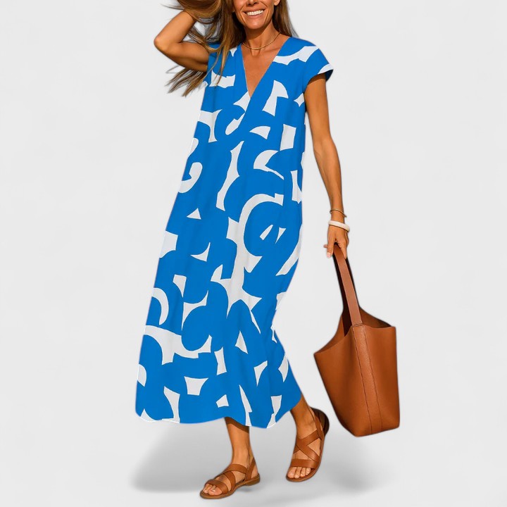 Julie | Flowing V-Neck Dress