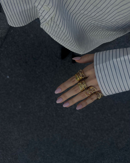 Mary Ann | Big Ring 18K Gold