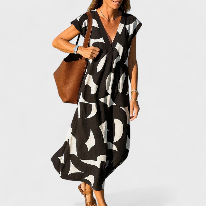 Julie | Flowing V-Neck Dress