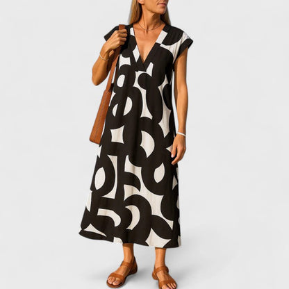Julie | Flowing V-Neck Dress